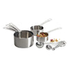 Chicago Metallic - Ensemble de 12 tasses et cuillères à mesurer en acier inoxydable
