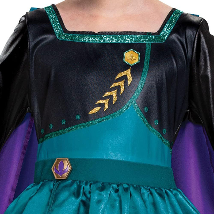 Disguise - Costume Anna pour fille, tenue classique officielle Disney La Reine des Neiges 2, robe et cape