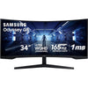 Samsung - Odyssey G5 Curved Gaming Monitor, 34 inches