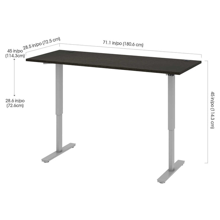 Bestar - Bureau Upstand à hauteur réglable