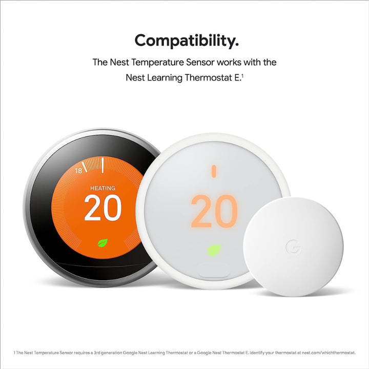 Google Nest - Capteur de température – Capteur Nest Thermostat T5000SF