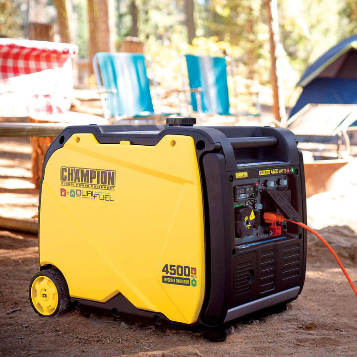 Champion - Génératrice de 4 500 watts BICARBURANT avec démarrage électrique