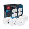 Globe Electric - Prise intelligente wifi, paquet de 4
