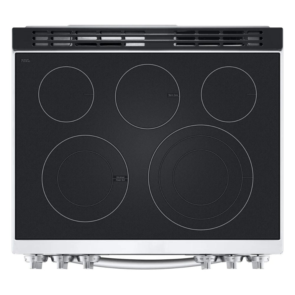 LG - Cuisinière électrique intelligente avec friteuse à air
