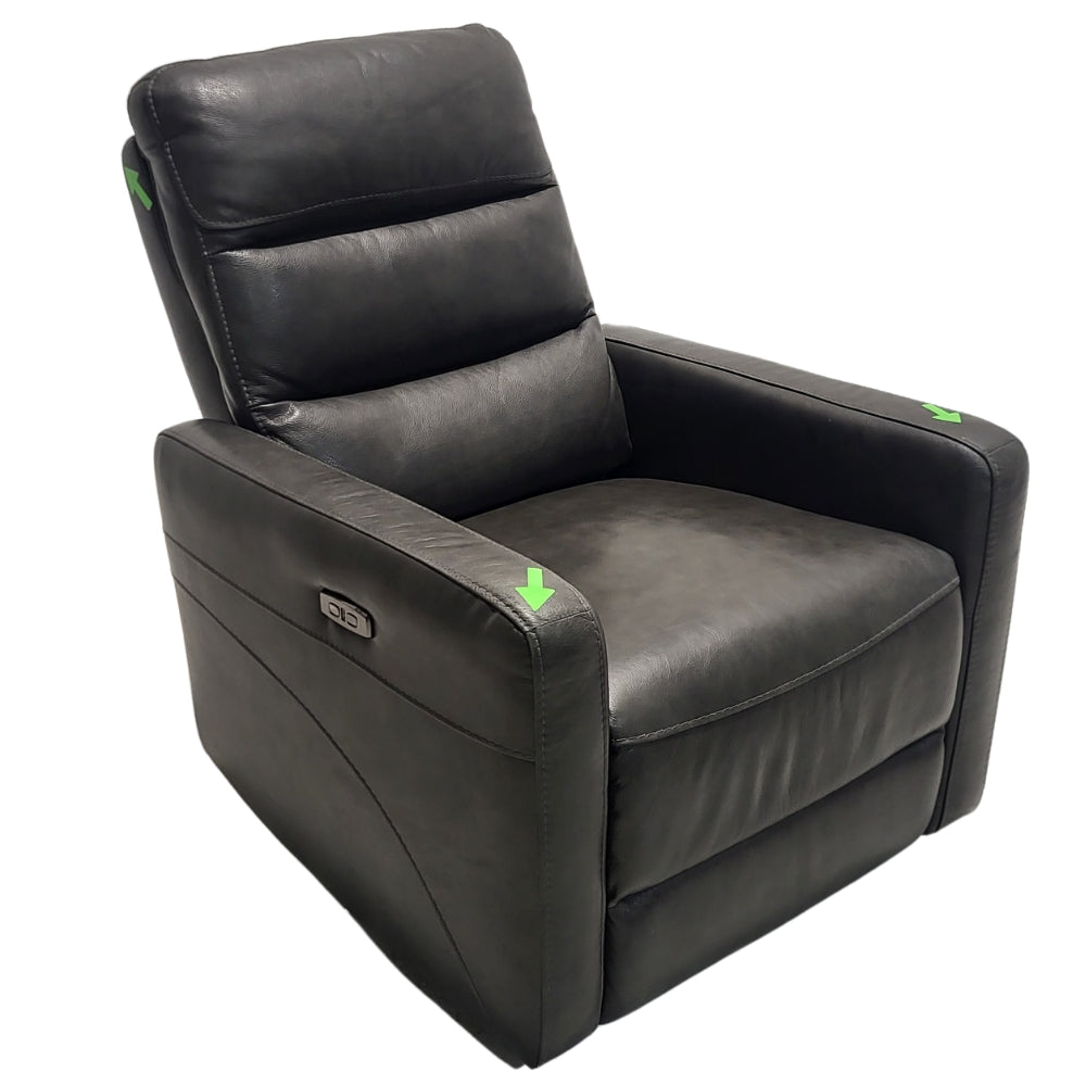 Gilman Creek Furniture Contemporary Swivel Power Recliner