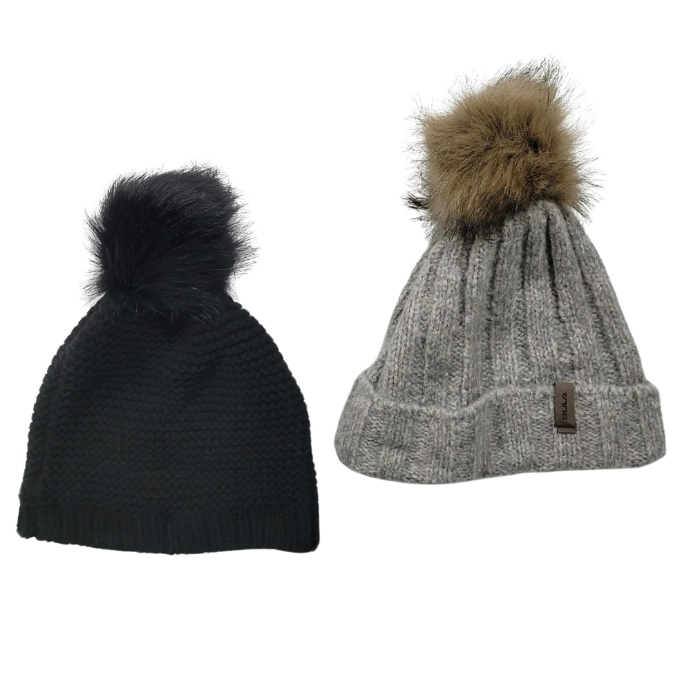 Bula - Pompom beanies 2-pack