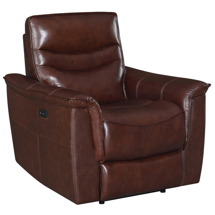 Modern Top Leather Power Recliner