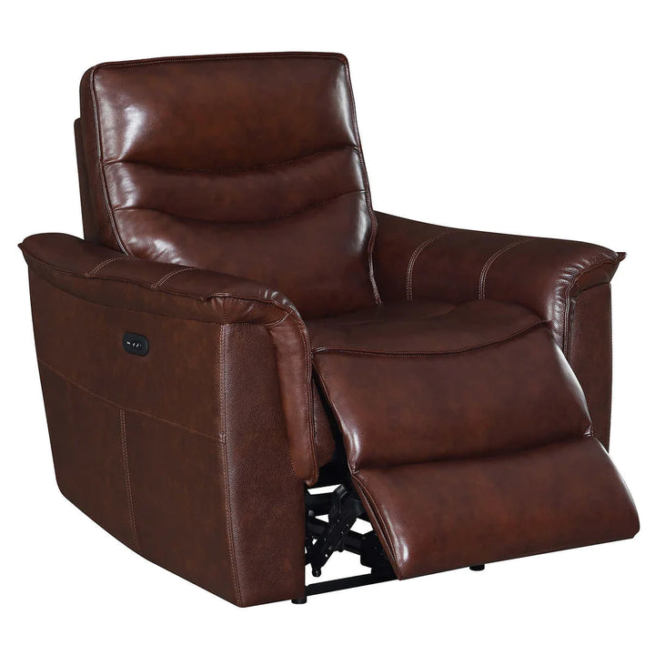 Modern Top Leather Power Recliner