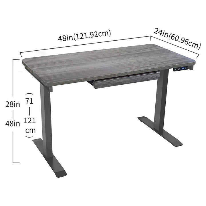 Motionwise – Bureau assis-debout (48 po × 24 po) à hauteur réglable