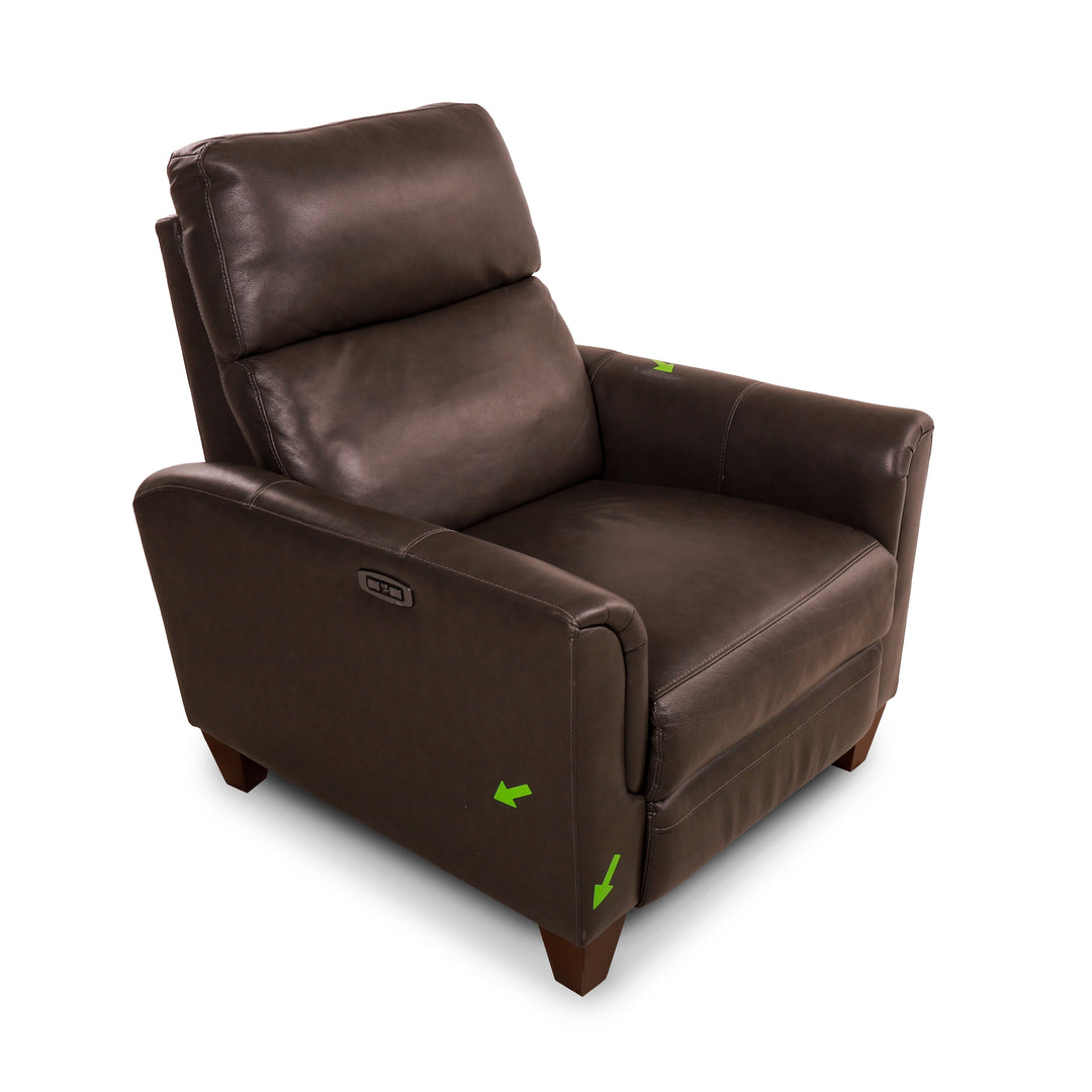 Northridge Home - Fauteuil contemporain inclinable en cuir