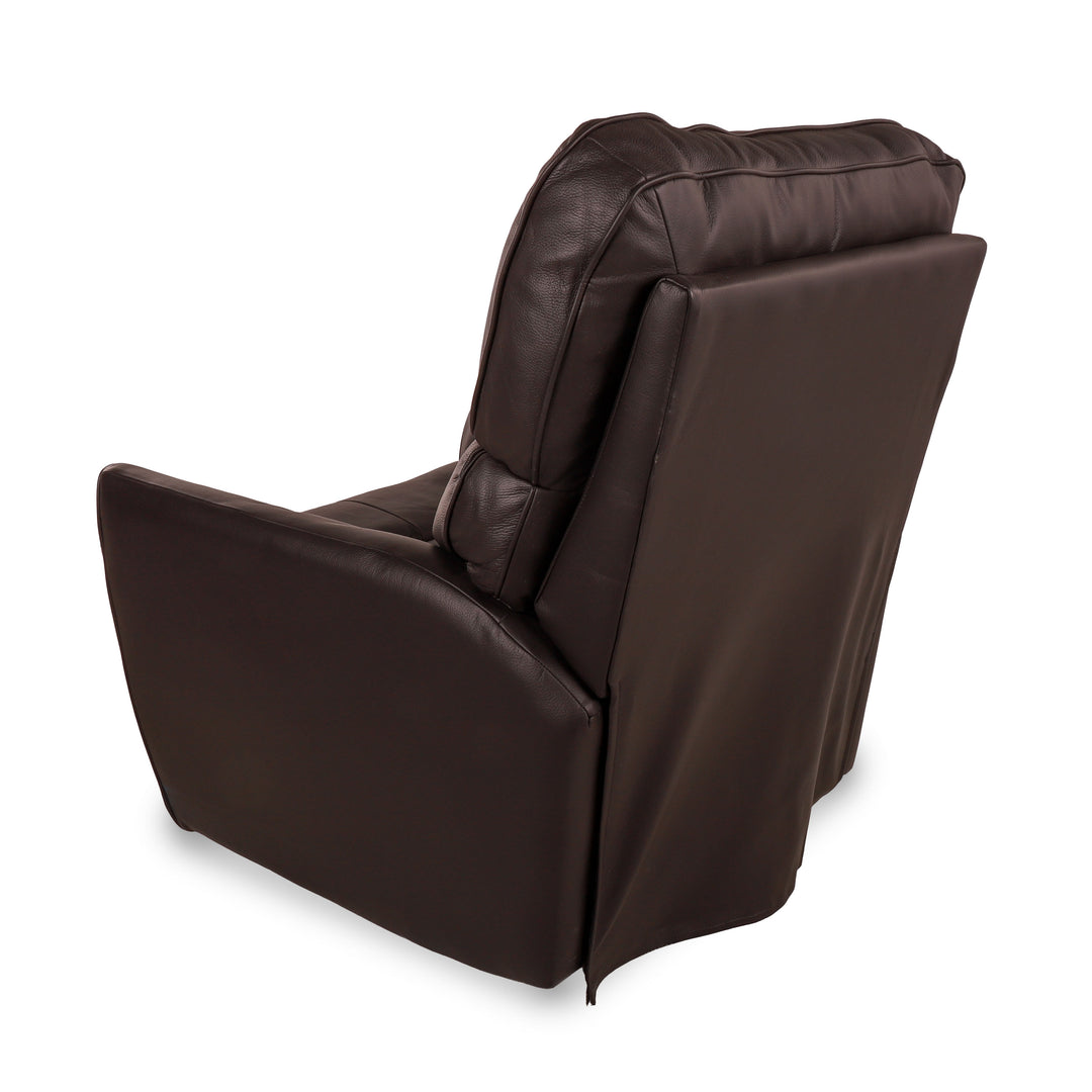 Markland Modern Wall Hugger Top-Grain Leather Power Recliner