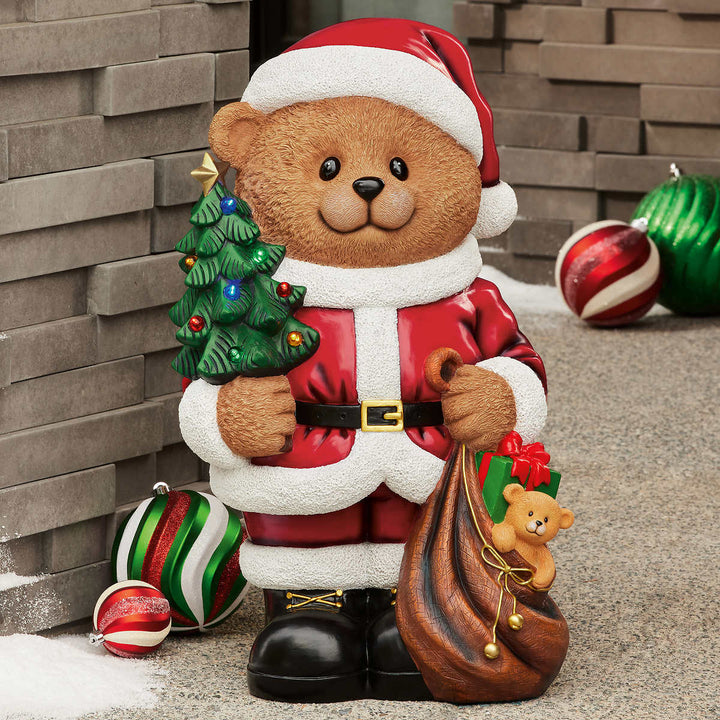 Bear Greeter avec arbre de Noël