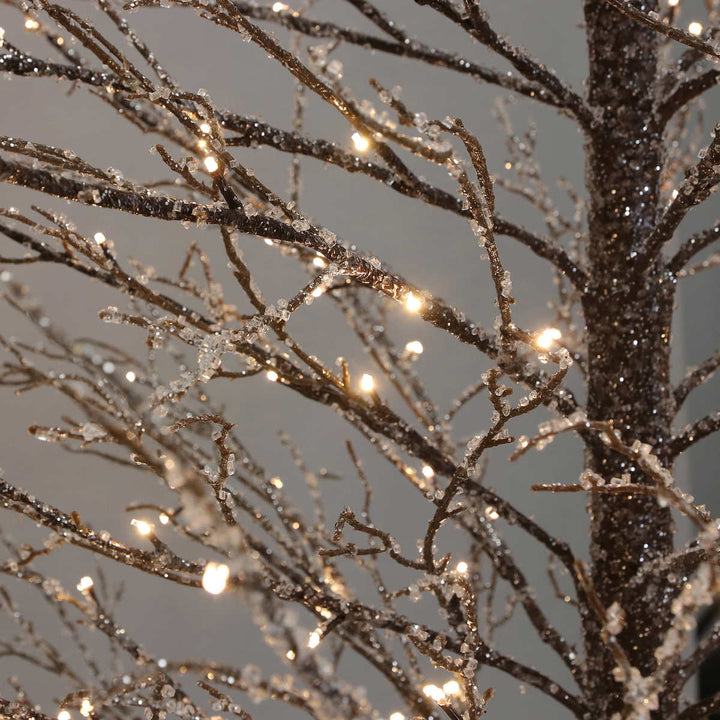 Arbre givré avec lumières à DEL de 2,1 m (7 pi)