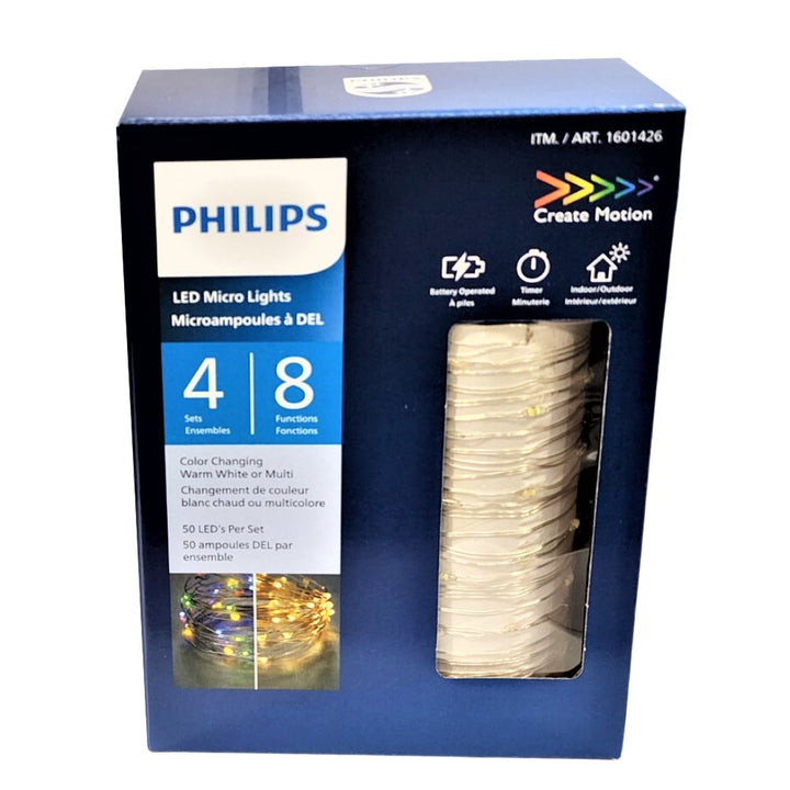 Philips - Ensemble de 4 jeux d'ampoules micro à DEL