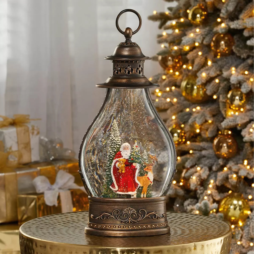 Christmas scene lanterns with LED lights