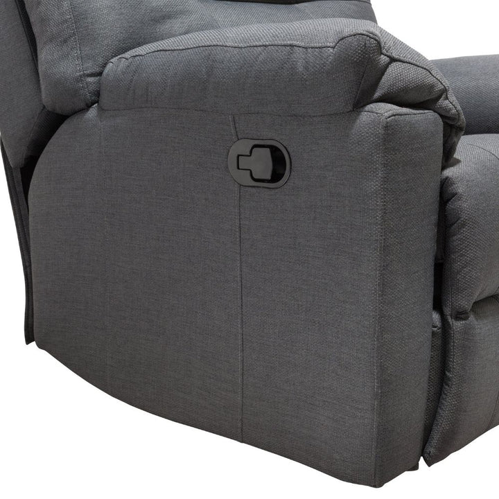 Minhas -  Pulsar fauteuil inclinable manuel moderne, Gris foncé