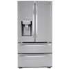 LG - 36 in 4-Door Stain Resistant Refrigerator 28 cu ft