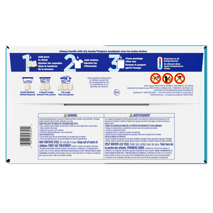 Tide - Détergents à lessive pour peau sensible