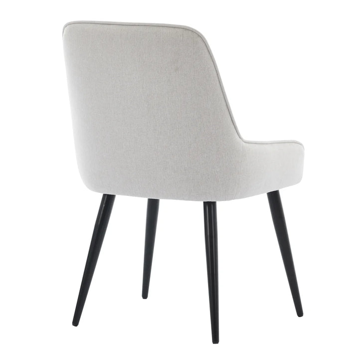 Gemini - Chaises de salle à manger en tissu, paquet de 2