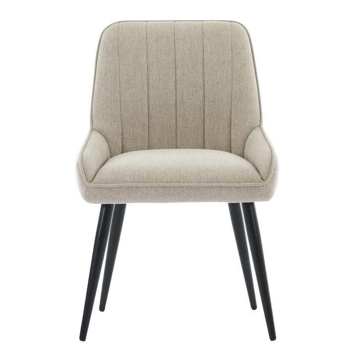 Gemini - Chaises de salle à manger en tissu, paquet de 2