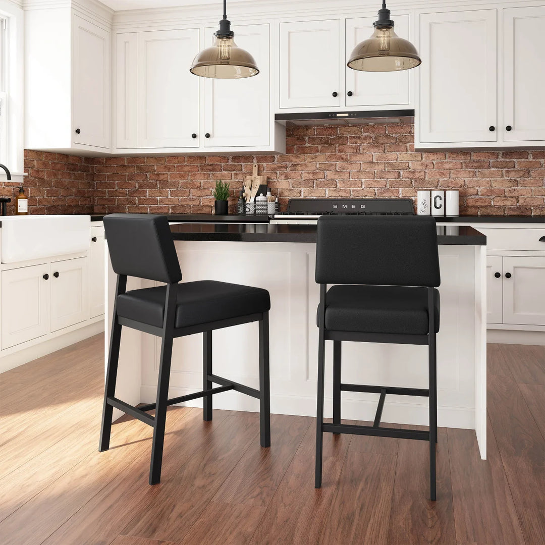 Amisco Avery Counter Stool - Black Base