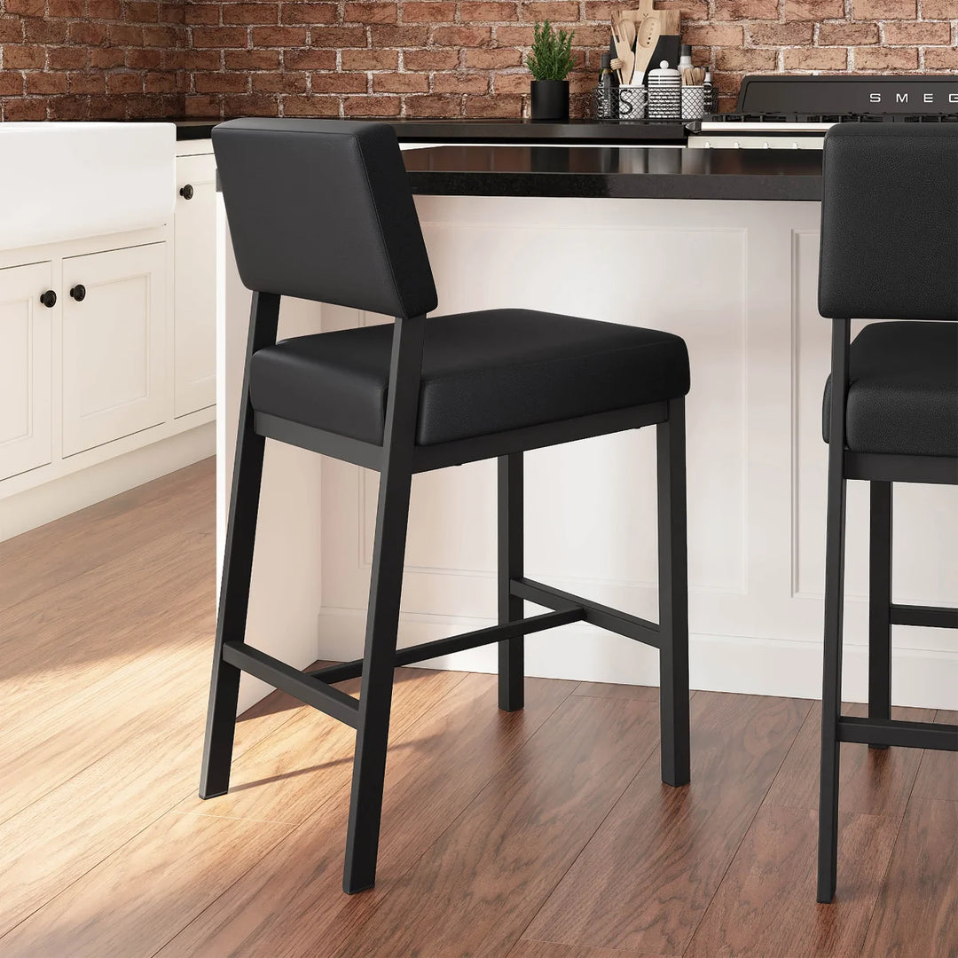 Amisco Avery Counter Stool - Black Base