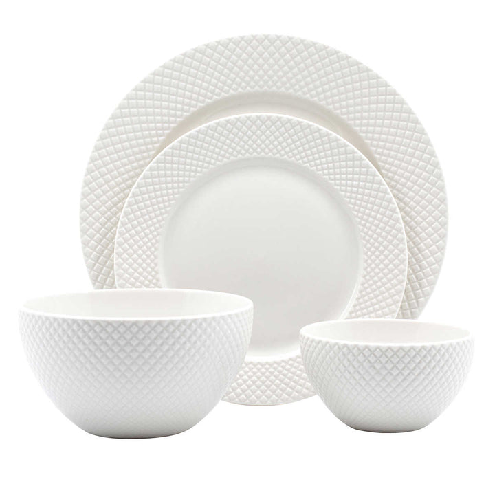 Mikasa Huntington - Service de vaisselle en porcelaine, 16-pièces