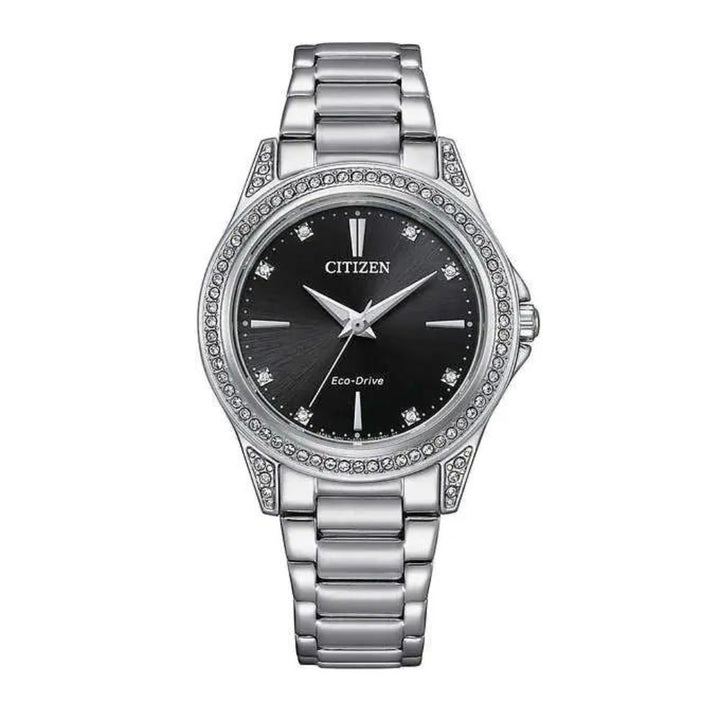 Citizen - Montre cadran noir et cristal