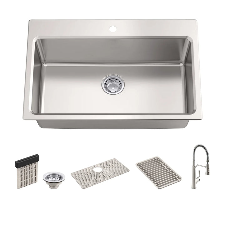 Kohler Pro Function Dual Mount Single Bowl Kitchen Sink Work Station