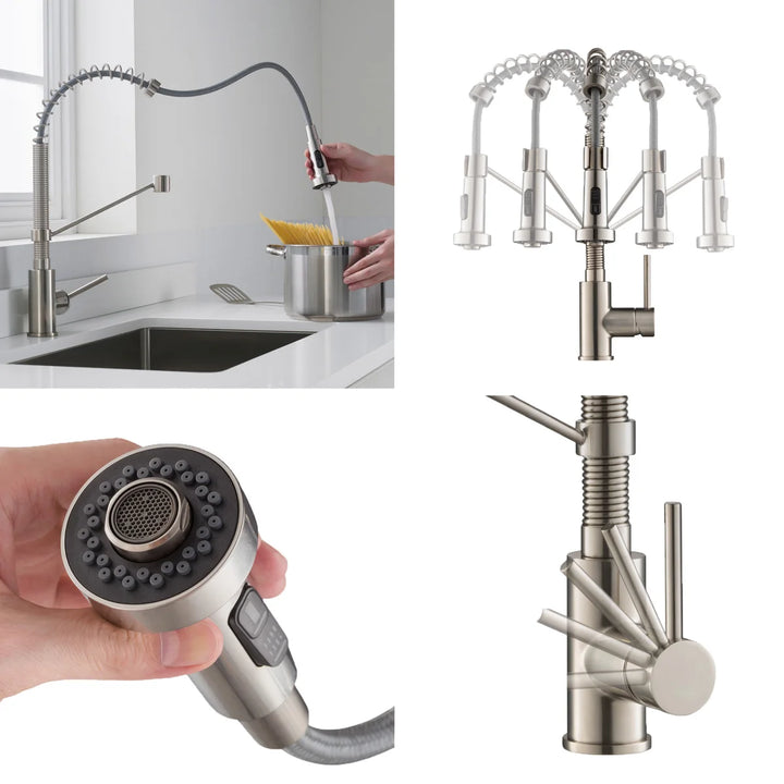 Kraus - Évier encastré de 30 po avec robinet et accessoires