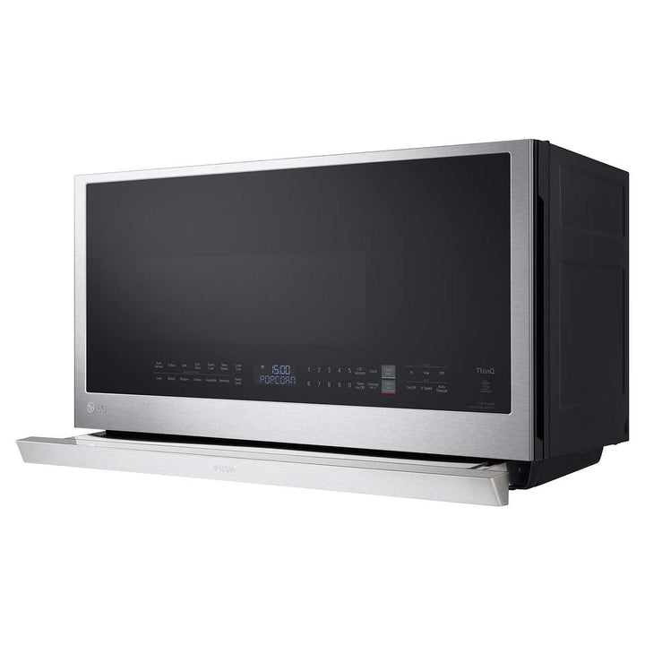LG - Micro-ondes intelligent avec hotte intégrée de 2,1 pi³