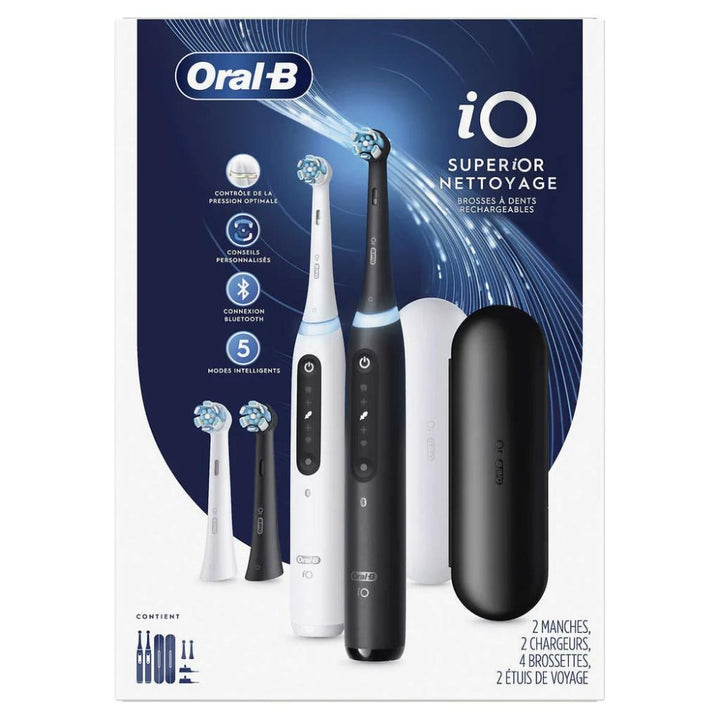 Oral-B - Brosse à dents électrique rechargeable série 5, lot de 2 iO5