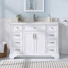 Northridge Home - Meuble-lavabo Augusta de 48 po à portes réversibles à persienne