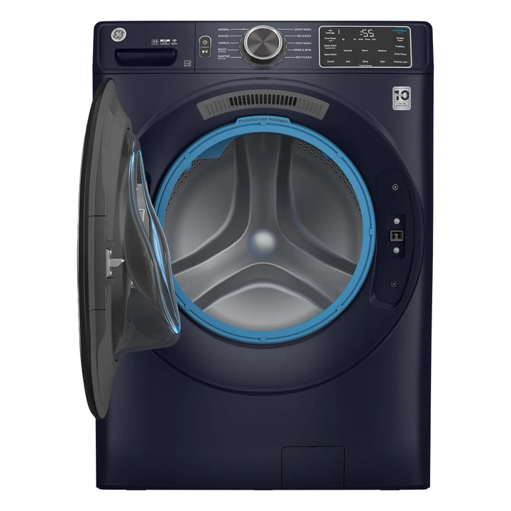 GE - Laveuse à chargement frontal bleu saphir de 5,5 pi³