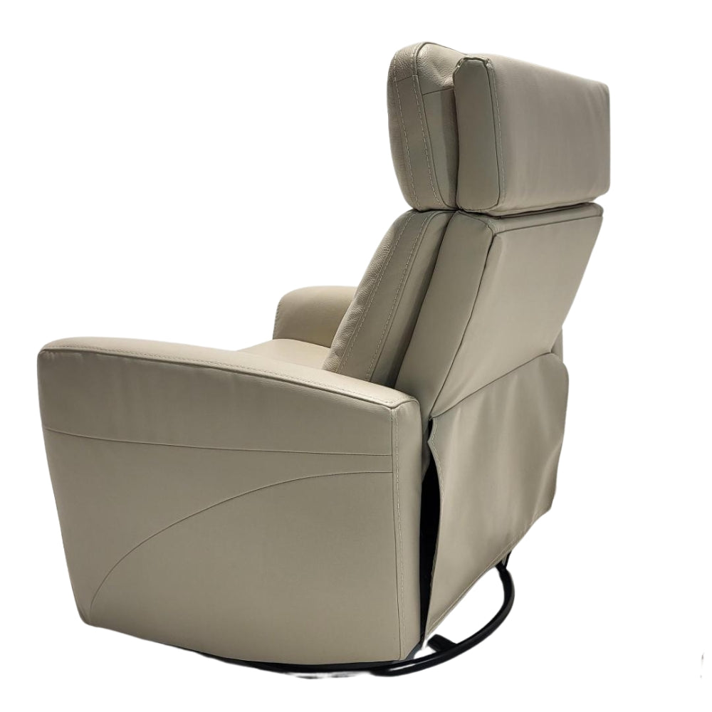 Gilman Creek Furniture Swivel Recliner in Top Grain Leather