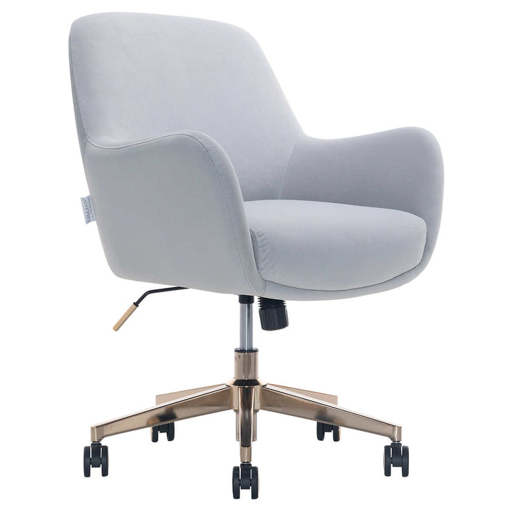Lillian August Elyse - Fauteuil de bureau en tissu en velours