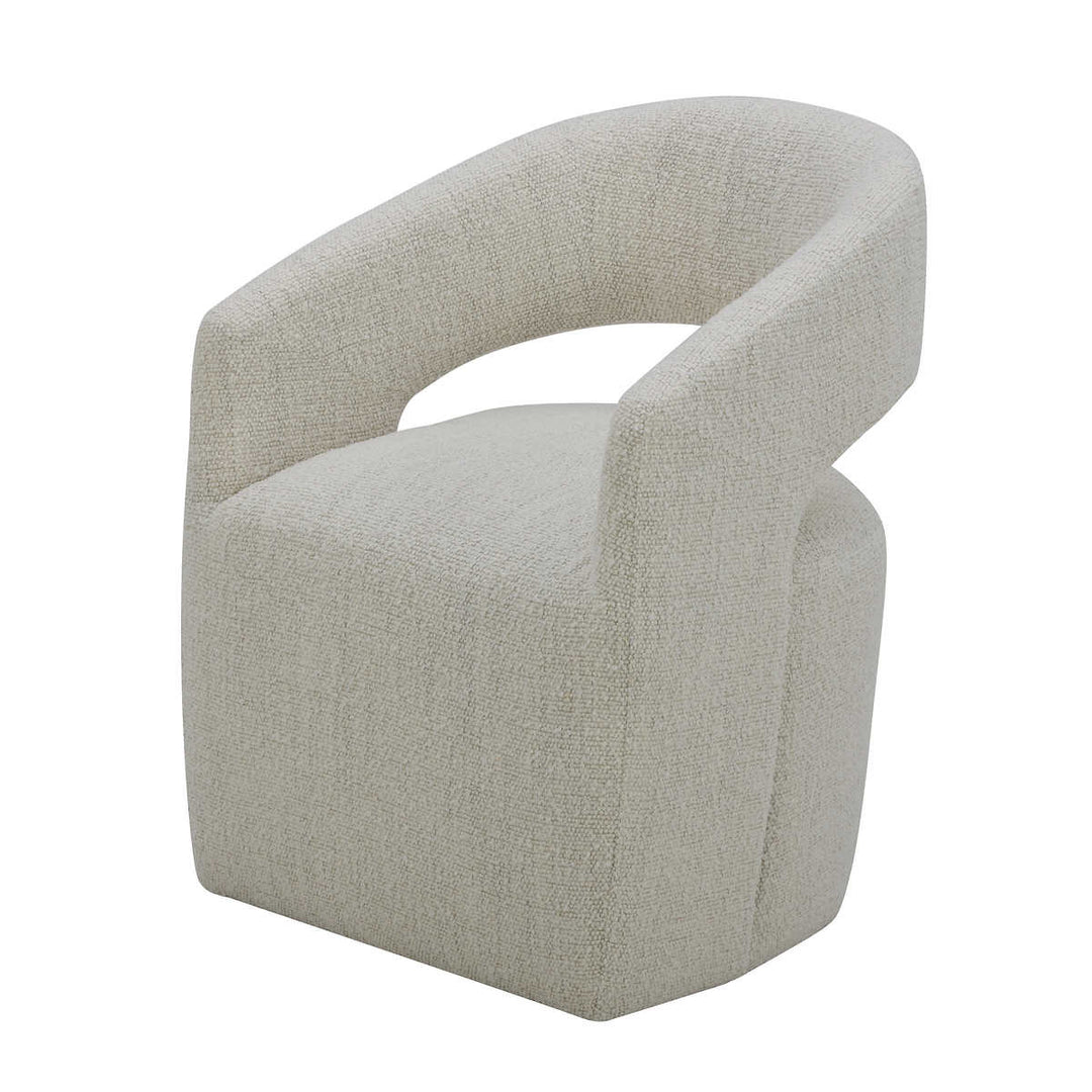 Gilman Creek Kaya Fabric Dining Chair with Casters