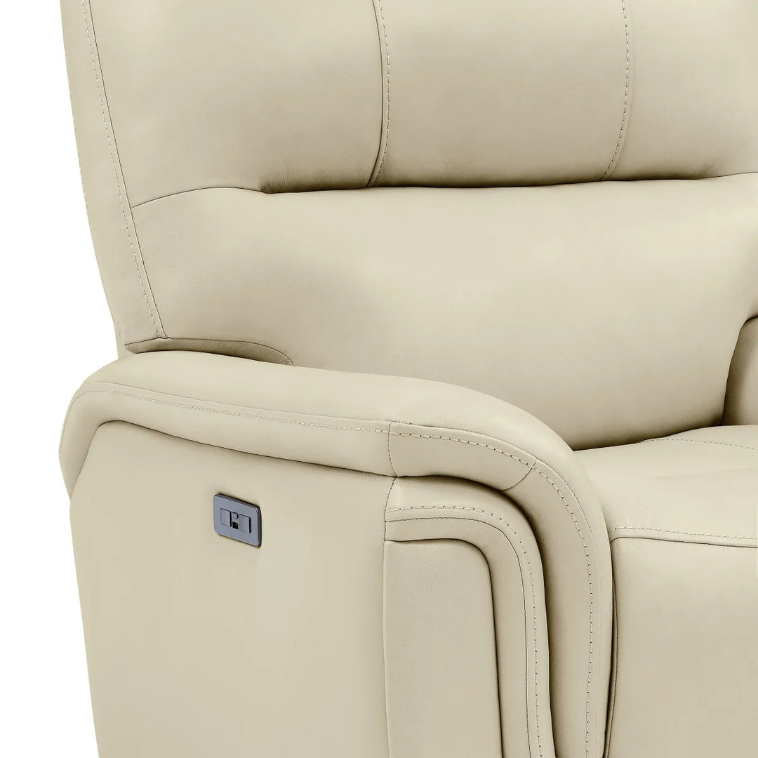 BarcaLounger – Fauteuil à inclinaison motorisé en cuir pleine fleur