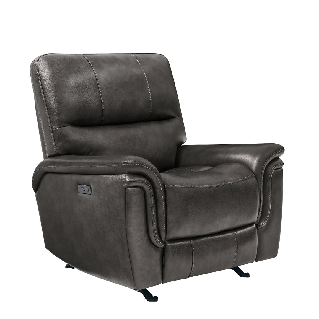 BarcaLounger – Fauteuil à inclinaison motorisé en cuir pleine fleur