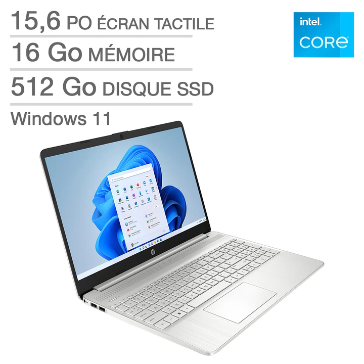 HP - Ordinateur portable écran tactile de 15,6 po