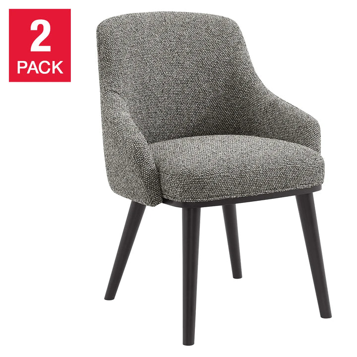 Aiden & Ivy - Chaises de salle à manger en tissu, paquet de 2