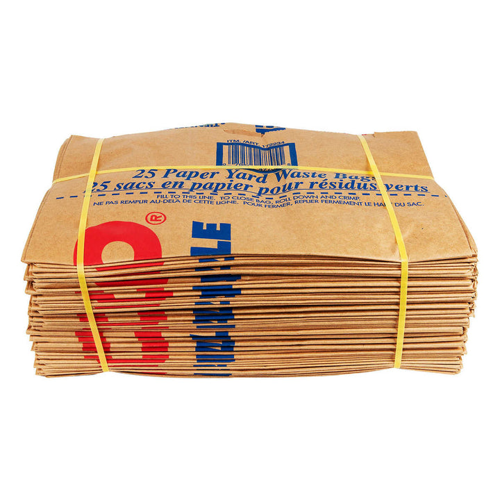 Duro - Sacs en papier pour déchets du jardin, paquet de 25