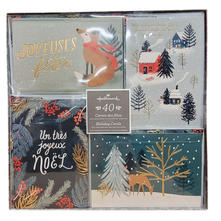 Hallmark - Lot de 40 cartes de Noël