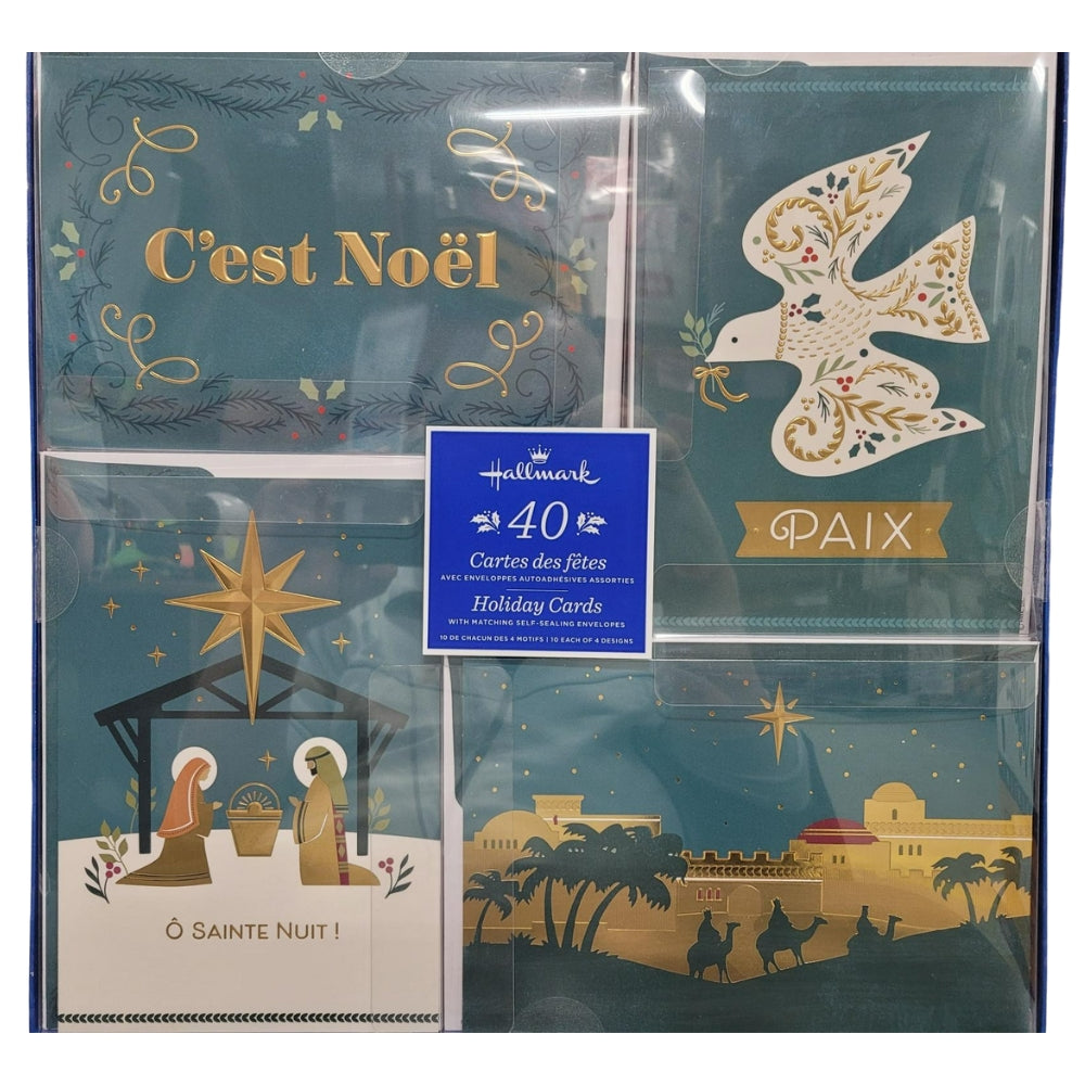 Hallmark - Lot de 40 cartes de Noël