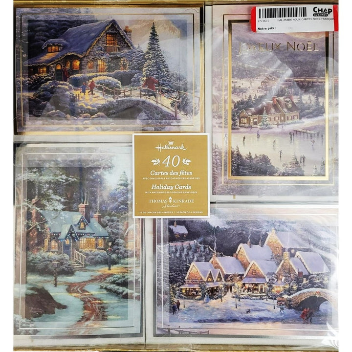 Hallmark - Lot de 40 cartes de Noël