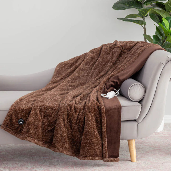 Berkshire Faux Fur Heated Throw