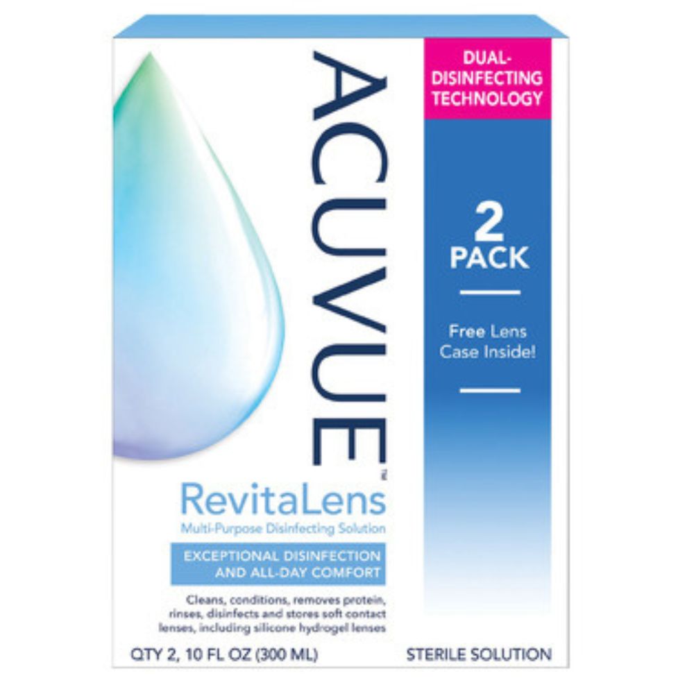 ACUVUE RevitaLens - Solution Désinfectante Multi-Usages - 2 x 300 ml