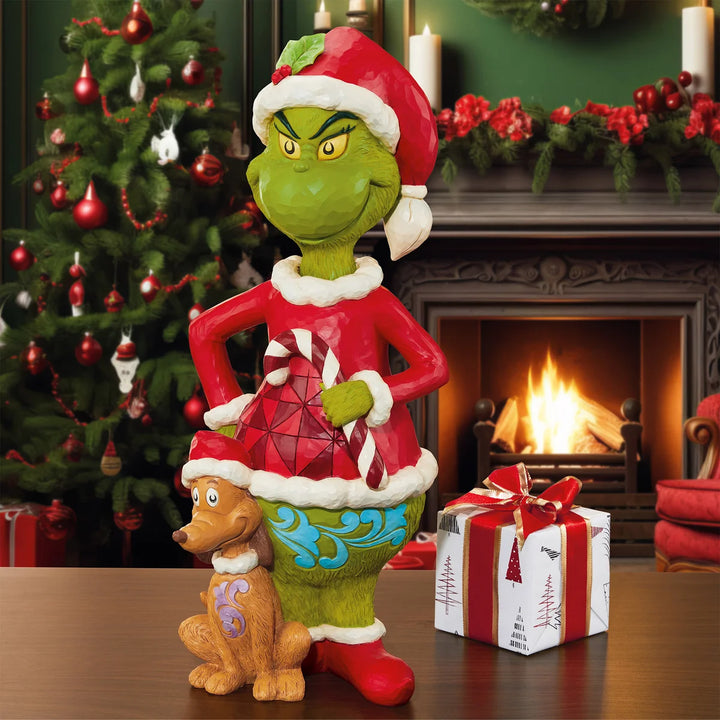 Jim Shore The Grinch Max Holiday Statue