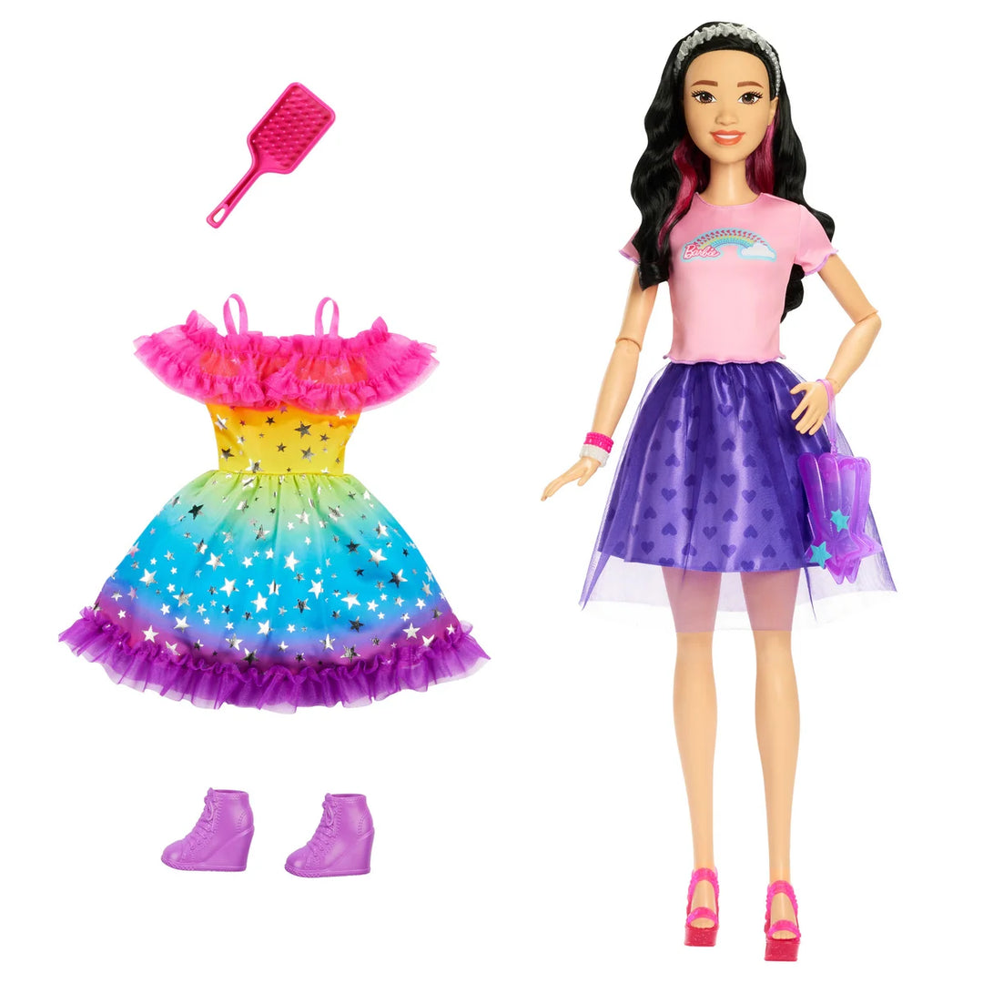 Barbie - Poupée de 28 po avec accessoires de mode