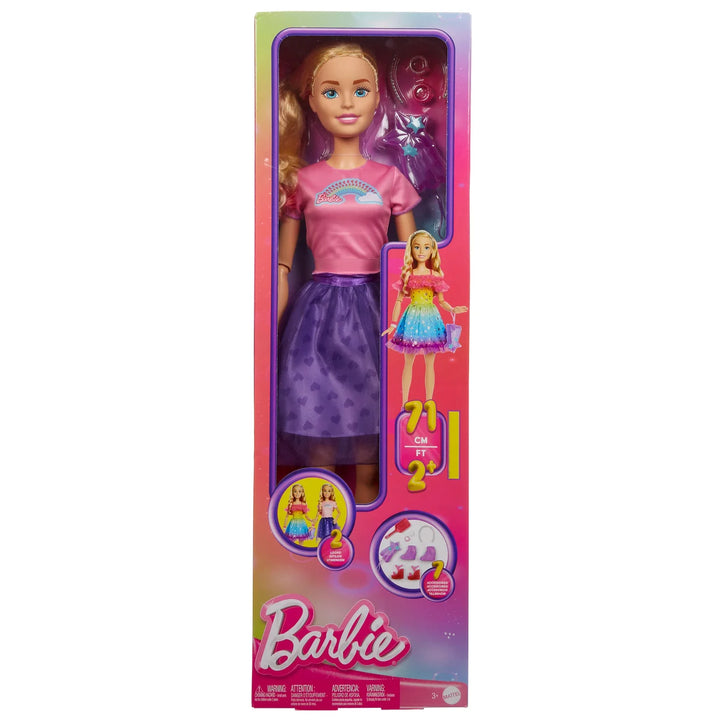 Barbie - Poupée de 28 po avec accessoires de mode